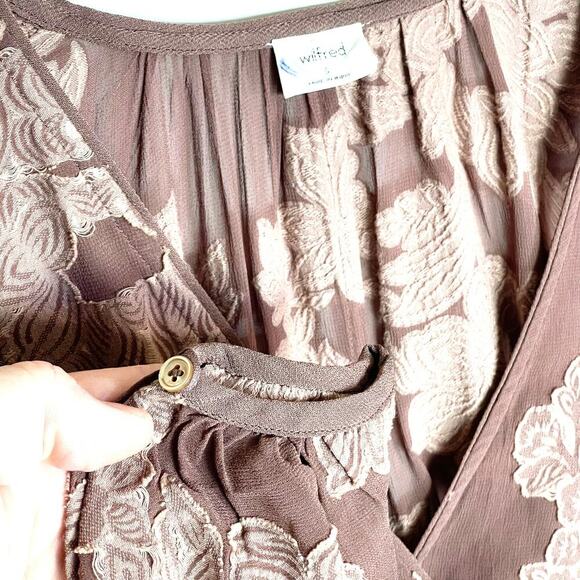 WILFRED x ARTIZIA Women’s Augustine Long Sleeve Babydoll Blouse small - Picture 4 of 6